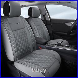 Car Seat Cover PU Leather Front Rear 2/5-Seats For Toyota Tacoma Crew Cab 07-23