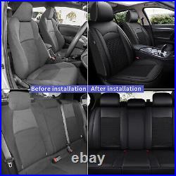 Car Seat Cover PU Leather Front Rear Cushion Full Set For Ford Ranger 2019-2023