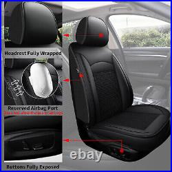 Car Seat Cover PU Leather Front Rear Cushion Full Set For Ford Ranger 2019-2023