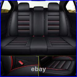 Car Seat Cover PU Leather Full Set Fit TOYOTA TACOMA 2007-2023 For 4-Door Only