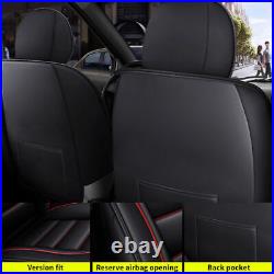 Car Seat Cover PU Leather Full Set Fit TOYOTA TACOMA 2007-2023 For 4-Door Only