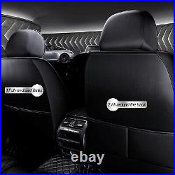Car Seat Cover Set PU Leather Cushion Protector For Subaru Crosstrek 2016-2023