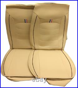 Car Seat Cover for Mercedes-Benz 5-Seat Front & Rear Full Set PU Leather Cushion