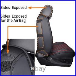 Car Seat Covers 2/5-Seater Front Rear Full Set Cushion Leather For Dodge Nitro