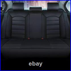 Car Seat Covers 5 Seats for Toyota 4Runner 2000-2019 Leather Black Full Set