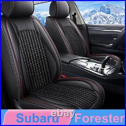 Car Seat Covers Faux Leather Full Set Protector For Subaru Forester 1998-2024