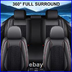 Car Seat Covers Faux Leather Full Set Protector For Subaru Forester 1998-2024