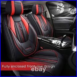 Car Seat Covers Fit for Ford Mustang Mach-E Leather Seat Protectors Black Red