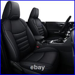 Car Seat Covers For Toyota RAV4 2019-2023 (Not For Hybrid) Full Set Faux Leather