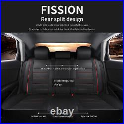 Car Seat Covers Full Set Black For Chevrolet Silverado GMC Sierra 1500 2007-2021