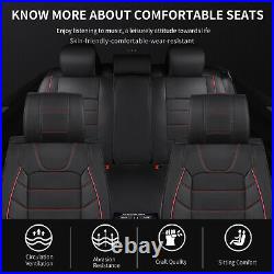 Car Seat Covers Full Set Black For Chevrolet Silverado GMC Sierra 1500 2007-2021