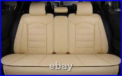 Car Seat Covers Full Set Leather for Infiniti QX60 2013-2021 M35 2007-2013 Beige