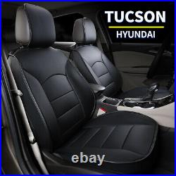 Car Seat Covers Full Set Waterproof PU Leather Cushion Fit Hyundai Tucson