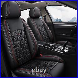 Car Seat Covers PU Leather Front & Rear Seat Cushion For Toyota Tundra 2008-2023