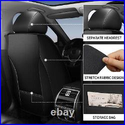 Car Seat Covers PU Leather Full Set For Toyota TACOMA CREW CAB 2007-2024 4-DOOR