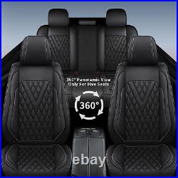 Car Seat Covers PU Leather Full Set For Toyota TACOMA CREW CAB 2007-2024 4-DOOR