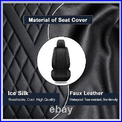 Car Seat Covers PU Leather Full Set For Toyota TACOMA CREW CAB 2007-2024 4-DOOR