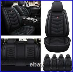 Car Seat Covers for Chrysler 300 2005-2020 5 Seats Full Set PU Leather Black