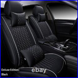 Car Seat Covers for Hummer H1 H2 H3 5-Seat Leather Front & Rear Seat Black White