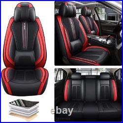 Car Seat Covers for Lexus GX460 ES300h 2010-2022 Leather & Ice Silk Black Red