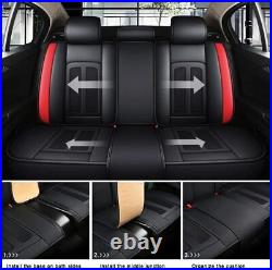 Car Seat Covers for Lexus GX460 ES300h 2010-2022 Leather & Ice Silk Black Red