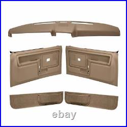 Coverlay Light Brown Door & Kick Panels Kit with Dash Board for 80-86 Ford F-150