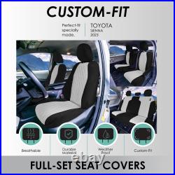 Custom Fit Car Seat Covers for 2021-2024 Toyota Sienna 8 Seater