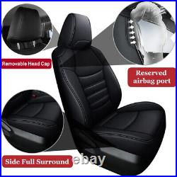 Custom For Toyota RAV4 2019-2024 Nappa Leather Car Seat Cover Front Rear Cushion