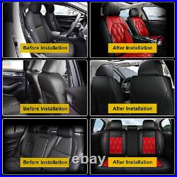 Deluxe Car Seat Cover Full Set Cushion PU Leather Pad For GMC TERRAIN 2010-2024