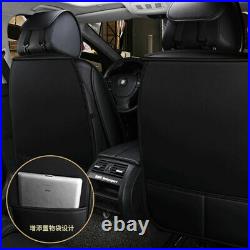 Deluxe Full Set Car Seat Covers Front Rear 5 Seats Cushion Protector Universal