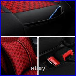 Deluxe Full Set Car Seat Covers Front Rear 5 Seats Cushion Protector Universal