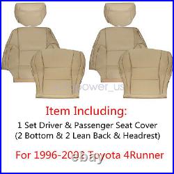 Driver & Passenger Seat Covers Oak Tan Fits 1996-02 Toyota 4Runner Full Surround
