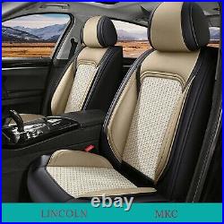 Faux Leather Car 5 Seat Cover Front Rear Full Set For Lincoln MKC 2015-2019