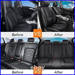 Faux Leather Car Seat Cover Full Set For Honda Accord/Civic/CR-V/Clarity/Insight