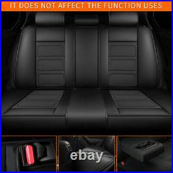 Faux Leather Seat Cover Full Set Car 5 Seats Cushion Fit Ford Escape 2008-2021
