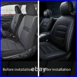Fit Subaru Crosstrek 2016-2021 Car Seat Cover Full Set Leather 5-Seats Cushion