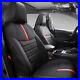 Fit Toyota RAV4 Seat Covers Full Set PU Leather for Rav4 2019-2023(Black+Red)
