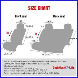 Fly5D Full Set Car Seat Cover Luxury Leather Universal Front Rear Back Cushion