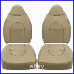 For 1999 2000 Ford F250 seat Cover 350 Lariat Driver/Passenger Front Tan