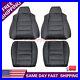 For 2002-2007 Ford F250 F350 Lariat SD Driver & Passenger Seat Cover Black