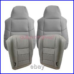 For 2003 2004 2005 2006 Ford F250 F350 Lariat Super Duty XLT Seat Covers In Gray