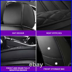 For 2007-2020 Audi A4 Leather Car Seat Cover Full Set Cushion Protector