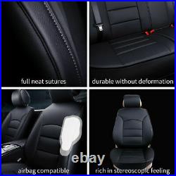 For 2007-2020 Ford Fusion Full Set PU Leather Car 5 Seat Cover Front & Rear