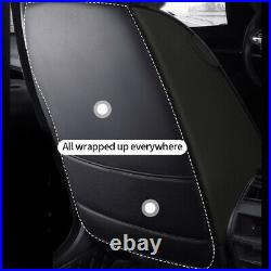 For 2007-2021 Ford Fusion Leather Car Seat Cover Full Set Cushion Protector