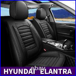 For 2008-2017 Hyundai elantra Leather Car Seat Cover Full Set Cushion Protector