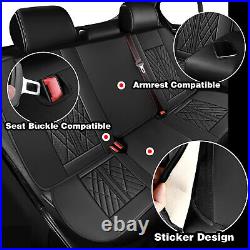 For 2009-2024 Ford F150 Crew Cab Truck Car Seat Cover Full Set Leather Protector