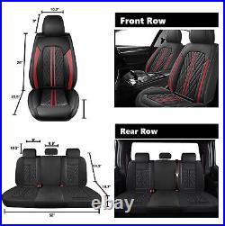 For 2009-2024 Ford F150 Crew Cab Truck Car Seat Cover Full Set Leather Protector