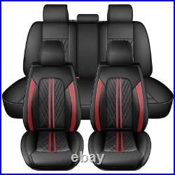 For 2009-2024 Ford F150 Crew Cab Truck Car Seat Cover Full Set Leather Protector