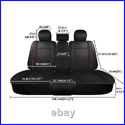 For 2010-2022 Kia Soul 5-Seat Car Seat Cover Full Set PU Leather Deluxe Cushion