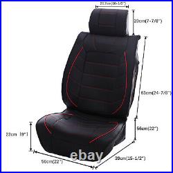 For 2010-2022 Kia Soul 5-Seat Car Seat Cover Full Set PU Leather Deluxe Cushion